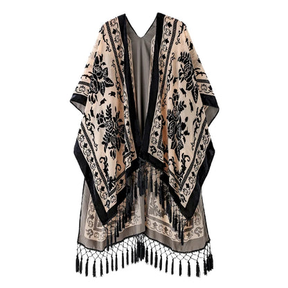 Burnout Velvet Kimono