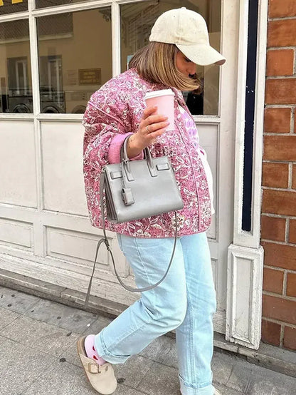 Flower Print Coat